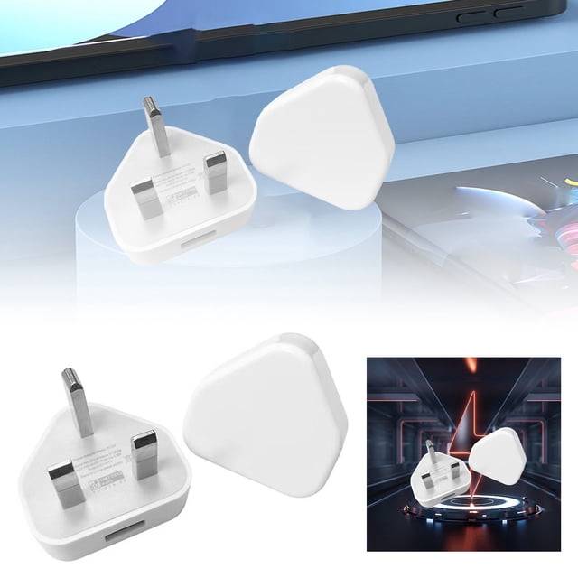 1A UK Standard USB Travel Charger, 3 Ports for Phones/Tablets, Compact Durable Overcharge Protection
