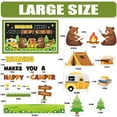 thumbnail image 4 of Camping Bulletin Board Woodland Classroom Decorations We are Happy Campers Tent Campfire Animals Paper Cutouts Camping Tent Cutouts for Back to School Photo Chalkboard Wall Decor, 4 of 9