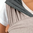thumbnail image 4 of MOBY Reversible Wrap Baby Carrier in Taupe/Charcoal, 4 of 7