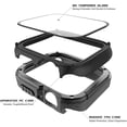 thumbnail image 2 of 2 Pack Rugged Case Compatible for Apple Watch 44mm Series SE/6/5/4 with Tempered Glass Screen Protector, Military All Around Hard TPU Protective Cover Case Shockproof Bumper for iWatch Men 44mm, 2 of 5