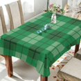 thumbnail image 4 of Coolnut St Patrick's Buffalo Plaid Tablecloth Rectangle Colorful Table Cloth Large Square Table Cover for Dining Kitchen Party 60"x60" Decor Gift, 4 of 7