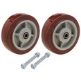 thumbnail image 1 of SES Brand 8x2" U-Boat Cart Center Wheel Replacement Kit, includes Two Wheels and Two Axle Bolts with Nuts, 1 of 3