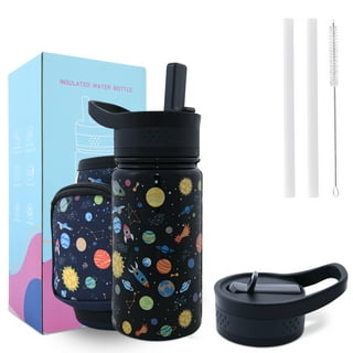 2 Pcs Kids Cups with Straw and Lid, Toddler Smoothie Cup Spill Proof Vacuum  Stainless Steel Insulate…See more 2 Pcs Kids Cups with Straw and Lid