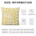 thumbnail image 5 of YINGXI  Throw Pillow Cover Accent Yellow Gingham Spring White Livingroom Decorative Pillow Case Home Decor Square Pillowcase 18x18in, 5 of 5