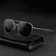 thumbnail image 1 of Gafas de sol clásicas de piloto, de vidrio templado, resistentes a caídas, gafas de seguridad clásicas para conductores, 1 of 5