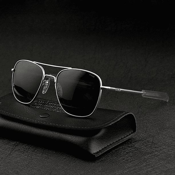 Gafas de sol clásicas de piloto, de vidrio templado, resistentes a caídas, gafas de seguridad clásicas para conductores