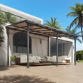 thumbnail image 1 of Aoxun Pavillon à Toit Rigide 14,00 Pi x 10,00 Pi, Feuille Creuse en Polycarbonate Durable, 1 of 7
