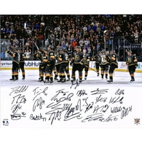 Vegas Golden Knights Autographed 16" x 20" Inaugural Season Stick Salute Photograph with 26 Signatures - Fanatics Authentic Certified