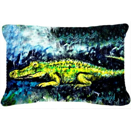 

Sneaky Alligator Fabric Decorative Pillow