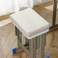 thumbnail image 2 of Extra Thick Rectangular Seat Cushion - High-Density Foam Pad with Non- Bottom for Office Chairs, Floor Meditation, Stools - Removable Washable Cover for Home & Commercial Use, 2 of 5