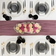 thumbnail image 5 of EcoQuality 9" inch Round Hammered Translucent Black Plastic Dinner Plates with Gold Rim - China Like Party Plates, Heavy Duty Large Disposable Charger Salad Plate Weddings, Serveware (80 Pack), 5 of 5
