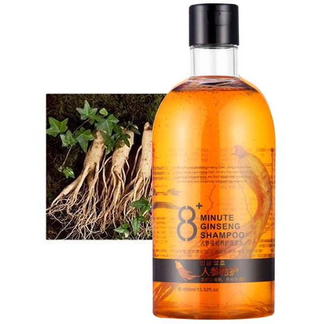 Ginseng Shampoo Ginseng Extract Root Nourishing Shampoo 8 Minute Ginseng Shampoo For Hair Growth, Gold Ginseng Shampoo 400ML for Men And Women