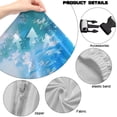 thumbnail image 7 of SCRAWLGOD Dolphin Fish Sea Print Blue Print Gaming Chair Cover Set of 4, Stretchable Chair Protective Cover with 2 Pieces Arm Rest Cushion Anti-Dust Universal Chair Slipcover Protector, 7 of 7