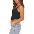 thumbnail image 2 of Women's Summer Retro Square Neck Lace Vest Cropped Top, 2 of 4