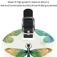 thumbnail image 4 of Square 2Pack PU Leather Dragonfly Cruise Luggage Tag with Privacy Cover and Name ID Tag for Travel Handbags Backpacks Luggage Tags, 4 of 6