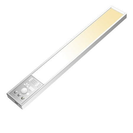 

Lemononstore Under Cabinet Lights 80 LED Motion Sensor Lights Indoor 3 Color Temps 1900mAh Rechargeable Closet Lights Wireless Dimmable Under Counter Lights for Kitchen LED light
