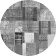 thumbnail image 1 of Ahgly Company Indoor Round Patchwork Gray Transitional Area Rugs, 5' Round, 1 of 1