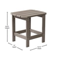 thumbnail image 6 of Flash Furniture Monterey Indoor/Outdoor Adirondack Set with 2 Loungers and Side Table Brown 3, 6 of 14