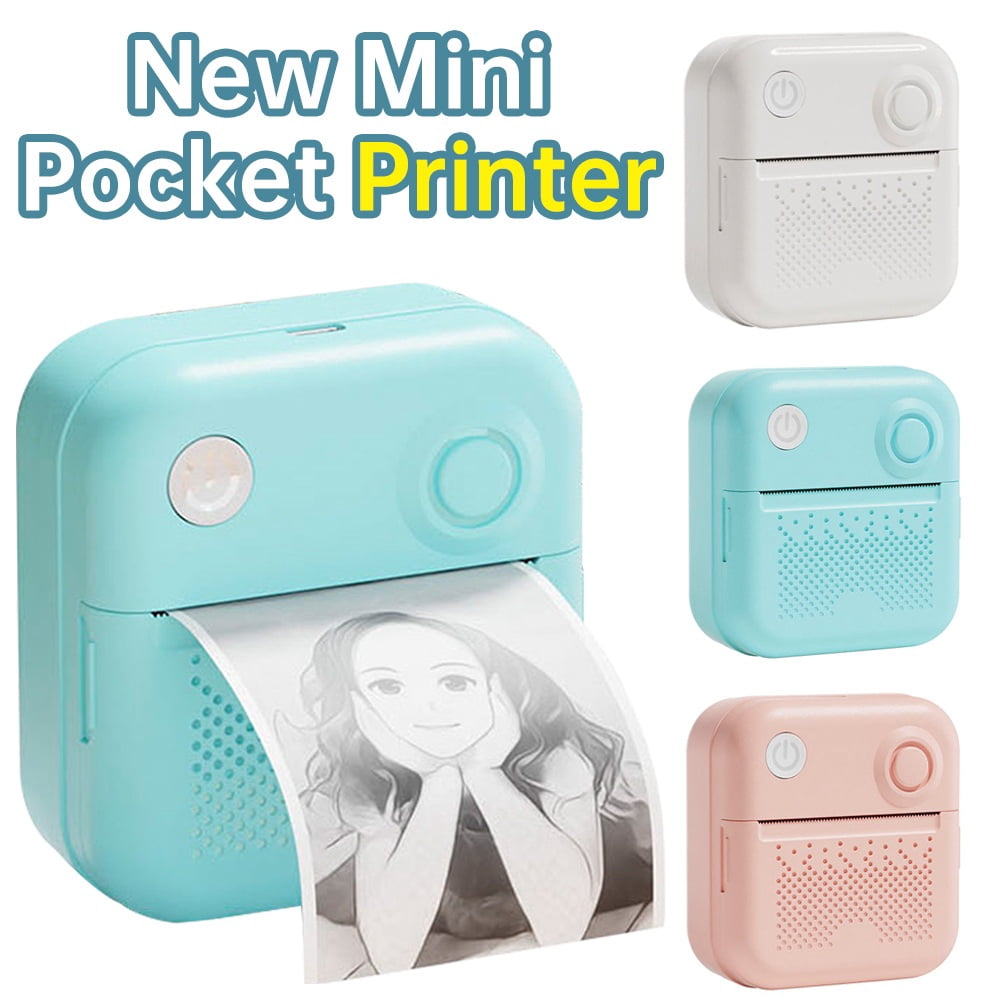 Small Handheld Portable Wireless Thermal Sticker Printing Label Printer Document Storage Machine ,Fast-Drying Ink with Crisp Output