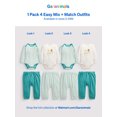 thumbnail image 3 of Garanimals Baby Girl Holiday 4 PC outfit Set, Sizes 0M-24M, 3 of 8