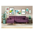 thumbnail image 1 of Sala Modular Reversible De Velvet Morado Modelo Xander, 1 of 11