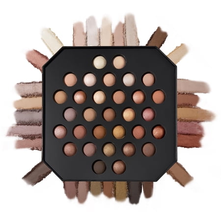 Laura Geller New York The Ultimate Palette Baked Eyeshadow Makeup Palette - Neutrally Natural - 31 Matte And Shimmer Shades - Pigmented Crease-Proof Eye Makeup