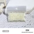 thumbnail image 1 of Estilo manicura plana semicírculo perla joyería beige blanco puro combina DIY pegatinas de uñas, 1 of 5