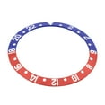 thumbnail image 2 of BEZEL INSERT FOR PEPSI ROLEX GMT SERIF FAT LADY 16700 16710,16713 16718 BLUE/RED, 2 of 2