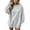 Grey, variant on CAIXIA Oversized Sweaters For Women Plaid Patchwork Color Block Crewneck Long Sleeve Pullover Tops Soft Basic Clothes Casual Shirts Work Outfits Fall Winter Clothes,Navy