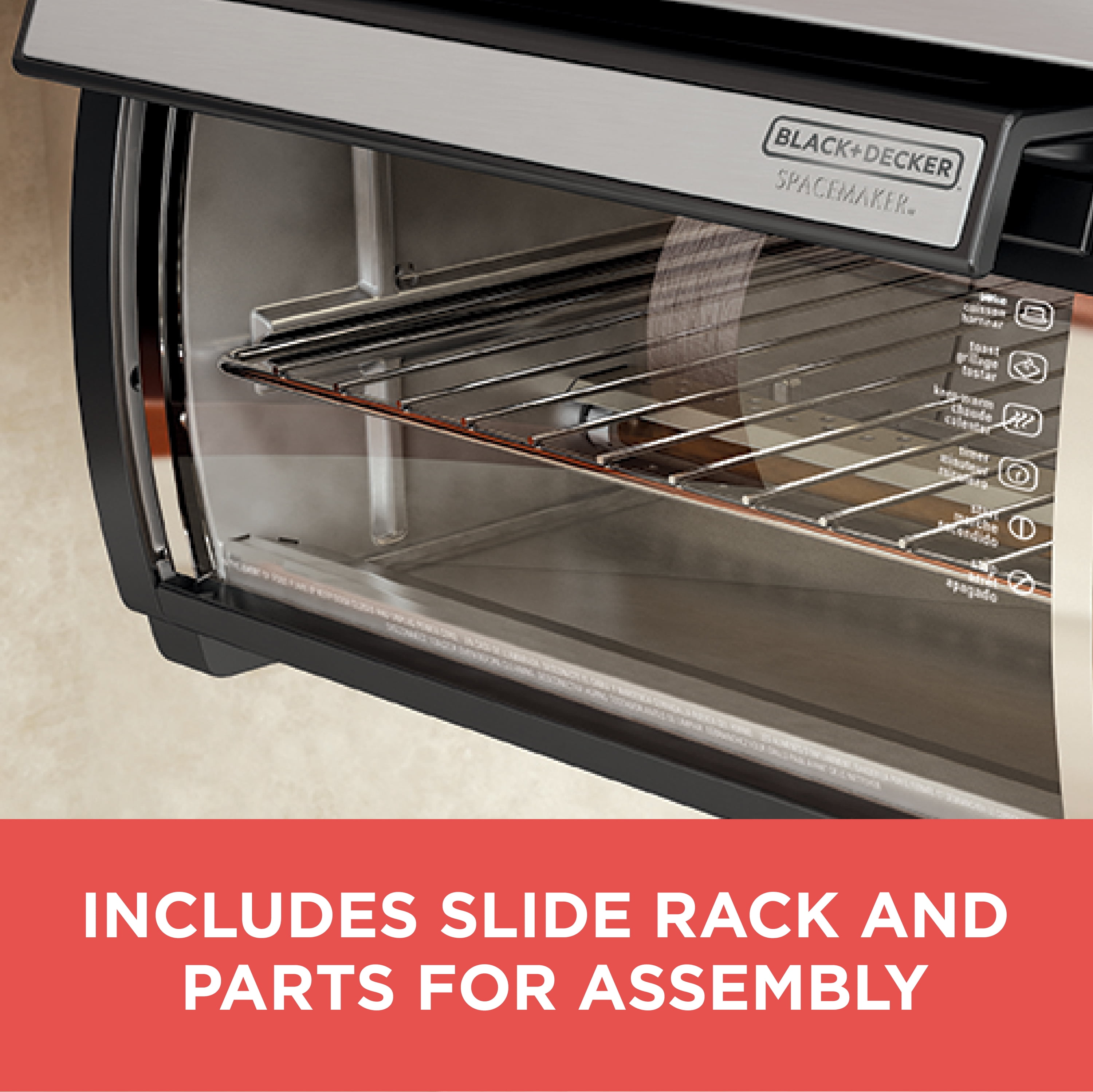 SpaceMaker Under-the-Cabinet 4-Slice Toaster Oven