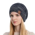 thumbnail image 2 of Snow velvet autumn and winter warm and fashionable knitted women's hat, 2 of 5