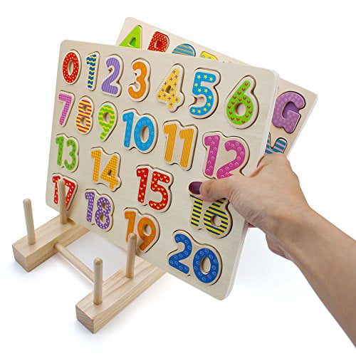 Professor Poplar’s Wooden Alphabet Puzzle Board by Imagination Generation 