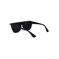 thumbnail image 4 of Flat Top Mob Plastic Top Visor Sunglasses All Black, 4 of 4