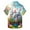 hgg434-White, variant on Yaoyar Men's Easter Holiday Print Short Sleeve Button Down Lapel Shirt,Spring Summer Style Breathable Tee Seaside Beach Shirt