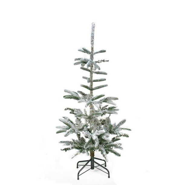 4.5' Flocked Noble Fir Artificial Christmas Tree Unlit