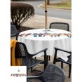thumbnail image 4 of Outdoor Tablecloth with Umbrella Hole and Zipper, Birds Square Table Cloth 60x60 Inch Waterproof Tablecloth, Watercolor Bird Vintage Picnic Table Cover for Patio Camping, 4 of 7