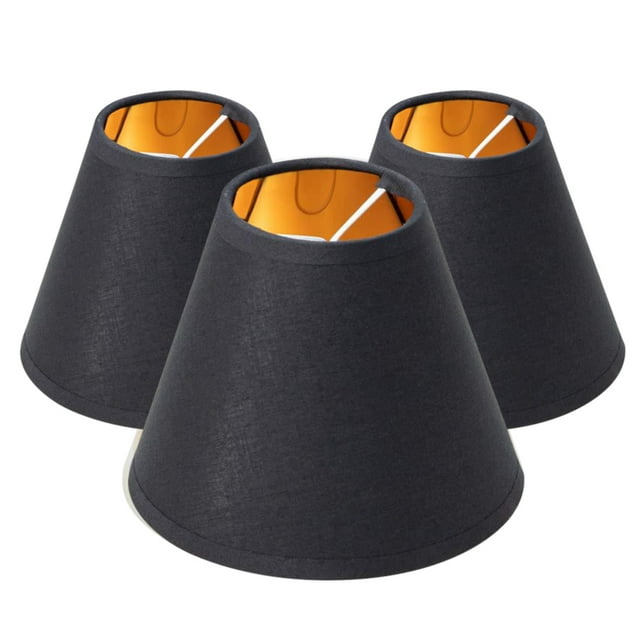 Matsuzay 3 uds pantallas de lámpara tela Vintage Clip pantalla de burbujas para lámpara de de pared bombillas de Iluminación novedosa negro Matsuzay HA003675-01