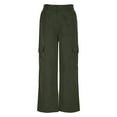 thumbnail image 4 of Wensltd Summer Women Straight Pants Baggy Thin Lounge Pants Comfy, 4 of 6