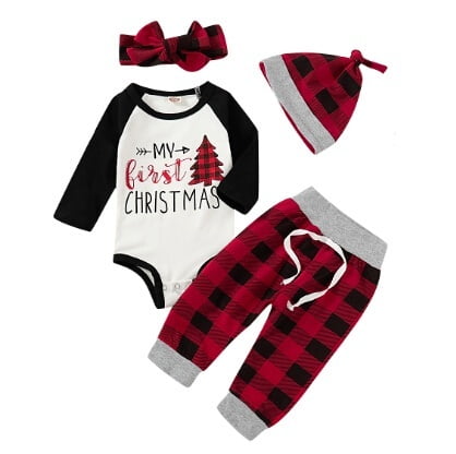 baby boy christmas romper