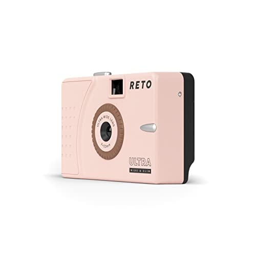 Cámara de Película RETO Reutilizable Ultra Ancha y Delgada de 35 mm Rosa Pastel