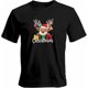 thumbnail image 1 of Camisetas informales de manga corta con renos navideños para hombre, camisetas gráficas, 1 of 8