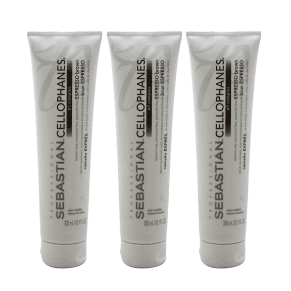 Sebastian professional cellophanes, expresso brown, 10.1 oz (Pack of 3)