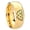 Gold Plated, variant on Waylon Jennings Dome Gold Plated Tungsten Men's Ring 10MM