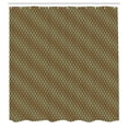 thumbnail image 2 of Ambesonne Abstract Shower Curtain, Victorian Tropic Leaves, 69"Wx70"L, Black and Pale Coffee, 2 of 4