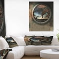 thumbnail image 1 of Blue Fantasy Landscape with Frame, 1 of 3