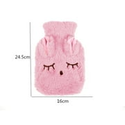 Powstro Cartoon Plush Hand Warmer Removable Washable Hot Water Bag Super Cute Animal Shape Warm Handbag