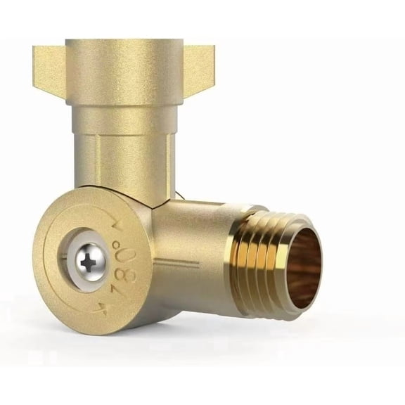 RV 180° Swivel Brass Garden Hose Connector Water Hose Adapter, 3/4-11.5NH Garden Hose Fittings Water Hose Connector for Irrigation/Car Wash/Patio Cleaning