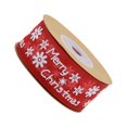 thumbnail image 4 of EeaseMX 1 rollo de cinta navideña de 20 m para decoración festiva, embalaje de regalos, accesorios de bricolaje para fiestas de Navidad, hogar y oficina (rojo, letra de copo de nieve), 4 of 7