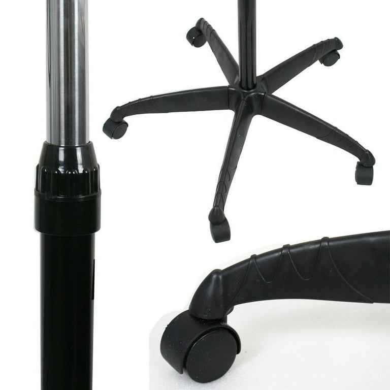 ZENSTYLE 1300W Floor Hair Dryer Rolling Salon Standing Bonnet Black