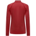 thumbnail image 3 of Women's Levelwear Red Calgary Flames Kinetic Insignia Core Quarter-Zip Pullover Top, 3 of 3